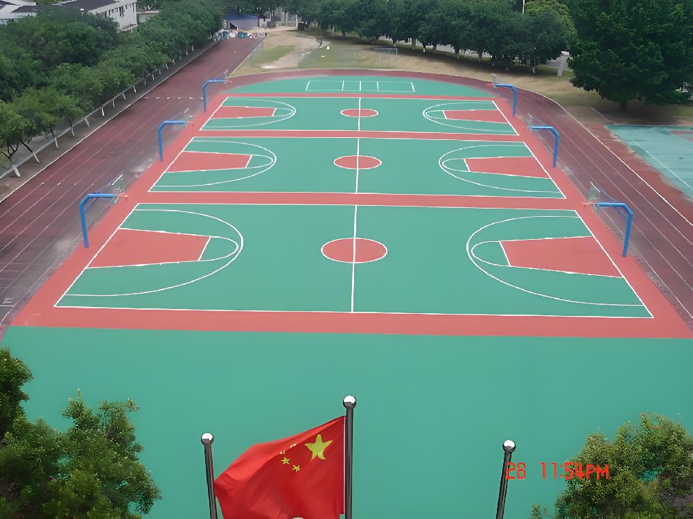 雙組份塑膠籃球場(chǎng)材料 雙組份塑膠籃球場(chǎng)材料